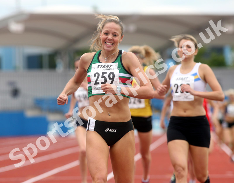 Jenna Hill (Sale Harriers) womens 800 metres, Northern Championships, Sport City, Manchester